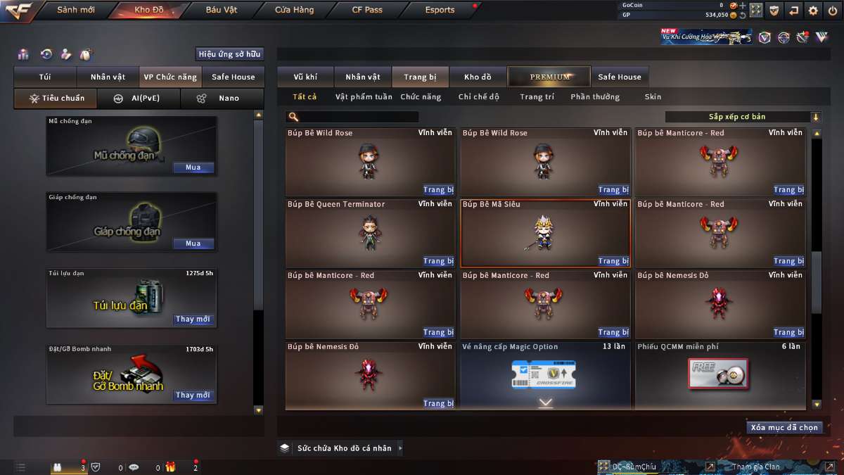 shop acc cf uy tin gia re